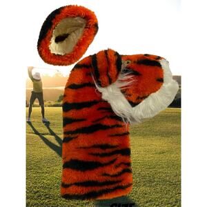 Toys By Daphine Tiger Puppet 11" Plush Puppet Made In USA Or Golf Club cover